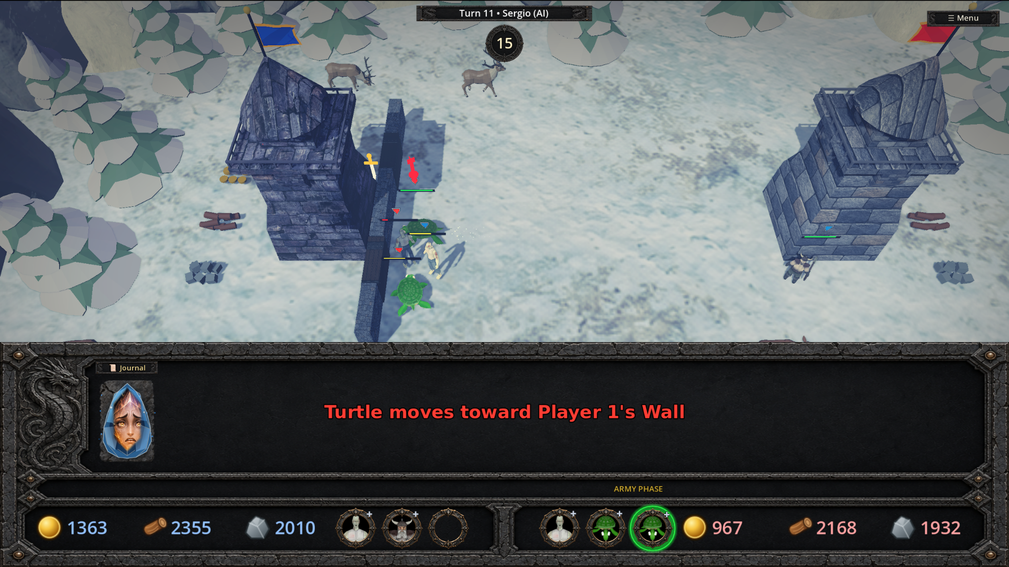 Snow biome gameplay